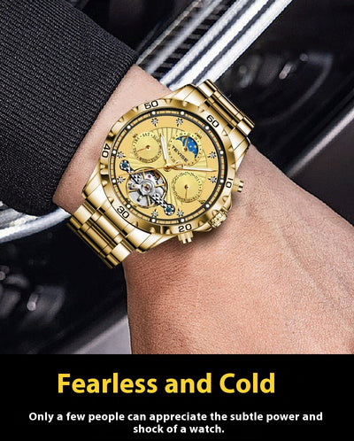 Reloj Mecánico Tourbillon Acero Inoxidable Resistente al Agua para Hombre - Image 11
