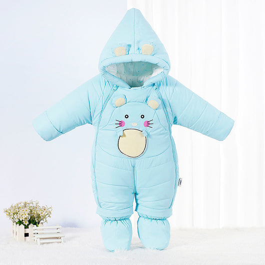Pijama Enterizo de Algodón con Plumón para Recién Nacido - Image 6