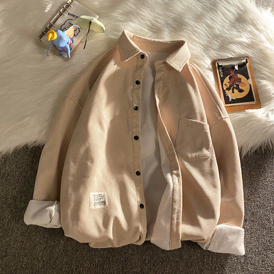 Chaqueta Camiseta de Pana Manga Larga para Hombre - Image 24