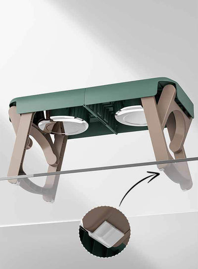 Comedero Plegable Elevado para Mascotas con Base Antideslizante en Acero Inoxidable - Image 8