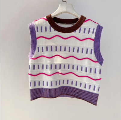 Cardigan Holgado Estilo Universitario para Mujer - Image 2