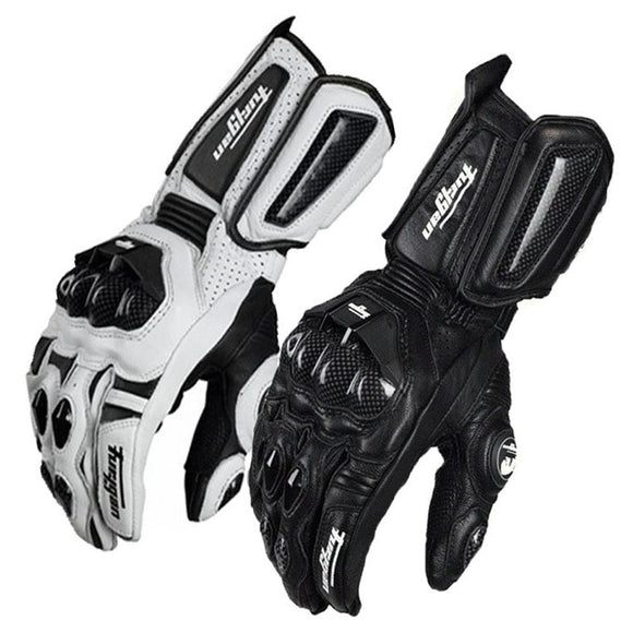 Guantes de Motociclismo Racing en Fibra de Carbono con Protección Antiimpacto