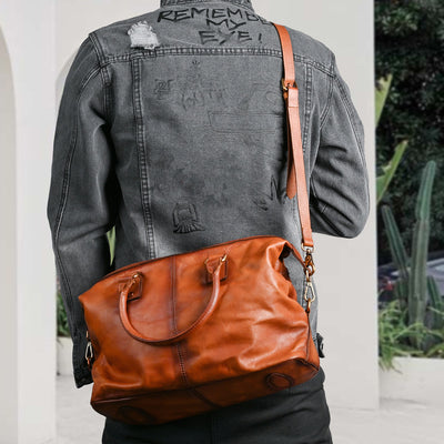 Bolso de Cuero Genuino con Correa Ajustable y Gran Capacidad - Image 2