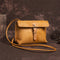 Bolso de Cuero Retro Crema para Mujer - Suave y Versátil