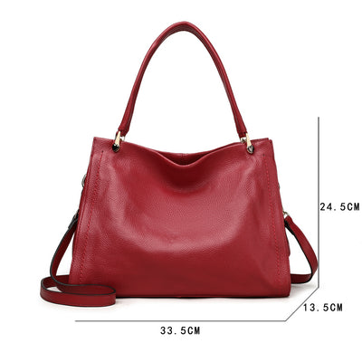 Bolso de Cuero Genuino para Mujer - Diseño Minimalista de Bandolera - Image 5
