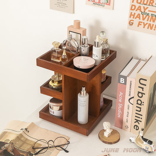 Organizador de Escritorio Escalonado para Labiales y Productos de Cuidado