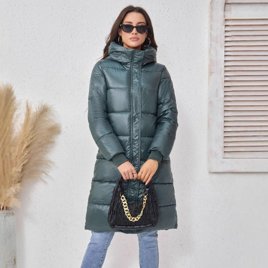 Abrigo Acolchado de Algodón para Mujer - Elegancia y Calidez - Image 2