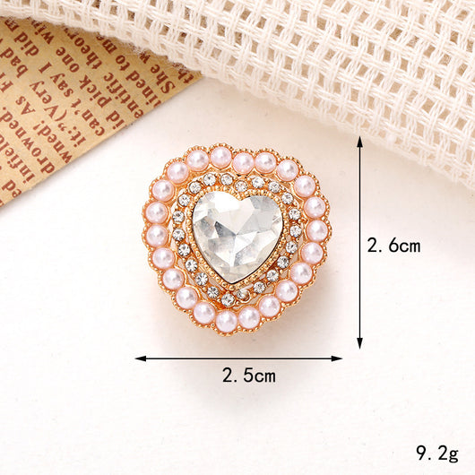 Adornos de Cristal Brillante para Zapatos - Accesorios DIY Estilo Clásico con Flor de Perla - Image 69