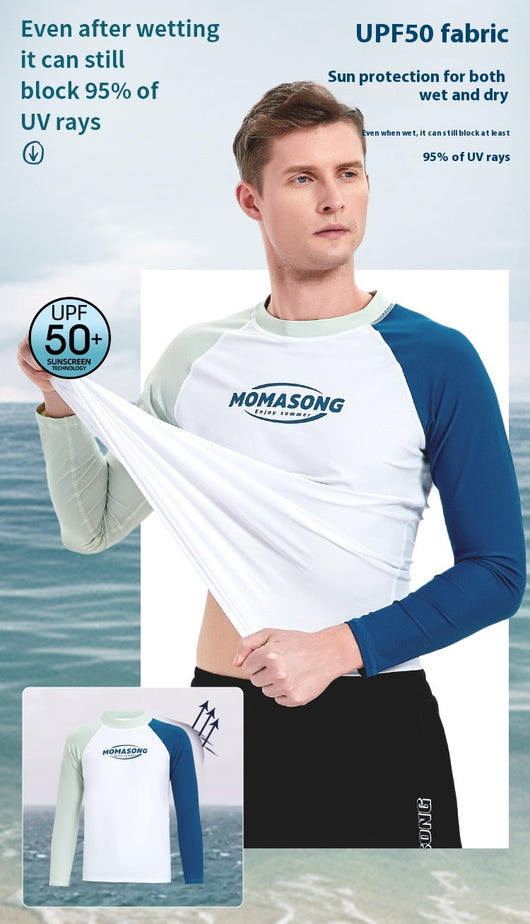 Traje de Baño Protección Solar para Hombre - Manga Larga Deportivo - Image 23