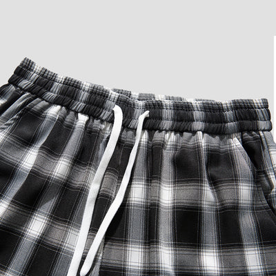 Shorts a Cuadros Negro y Blanco para Hombre - Estilo Tendencia - Image 5