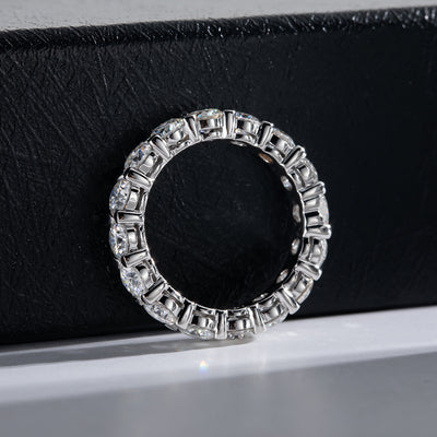 Anillo de Plata Esterlina con Moissanita Chapado - Image 4