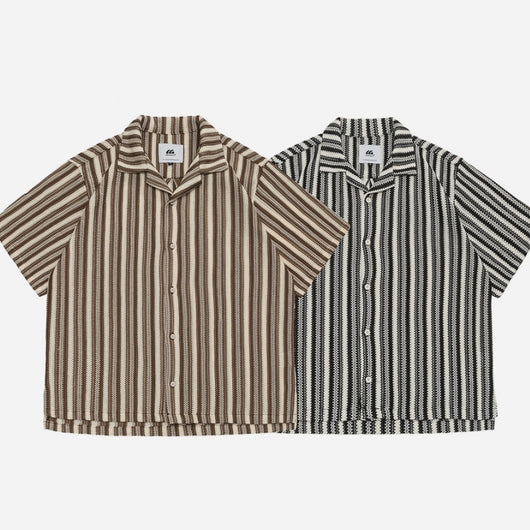 Chaqueta Suelta de Manga Corta para Hombre