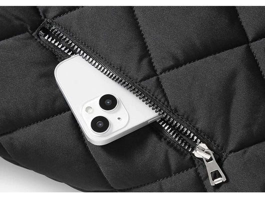 Abrigo de Béisbol Acolchado con Diseño de Rombos - Chaqueta de Invierno Cálida para Hombre - Image 14