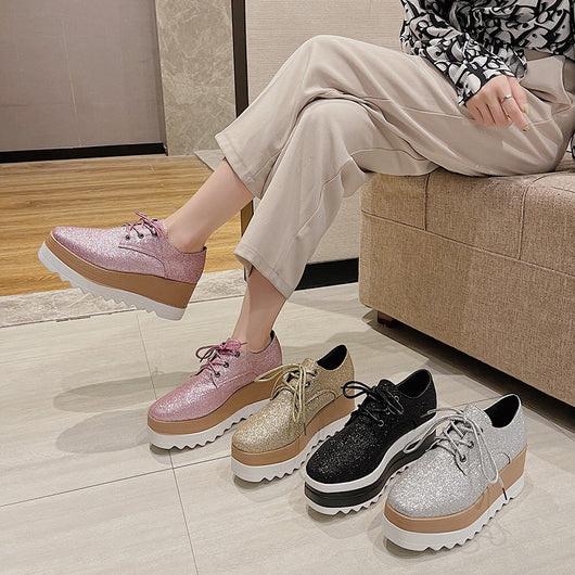 Zapatos Casuales Estilo Universitario con Plataforma Gruesa - Image 13