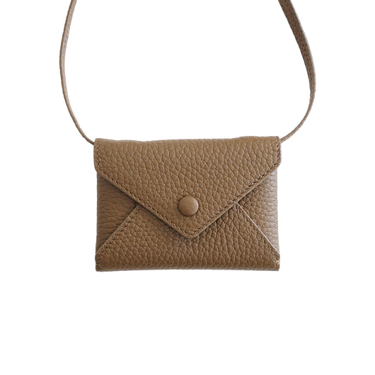 Bolso Bandolera Minimalista de Cuero Genuino - Cartera Sobre Compacta - Image 9