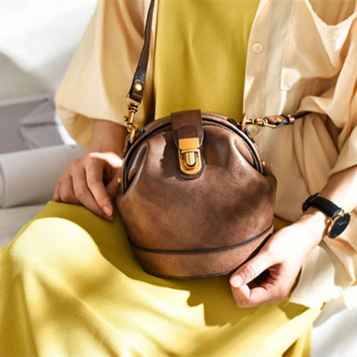 Bolso Mensajero Retro de Cuero Estilo Vintage - Image 9