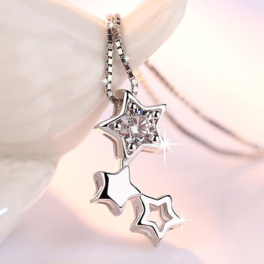 Collar Colgante Estrella Hueca - Diseño Minimalista de Personalidad - Image 5