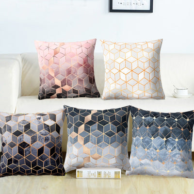 Funda de Almohada Decorativa para Hogar con Estampado Moderno