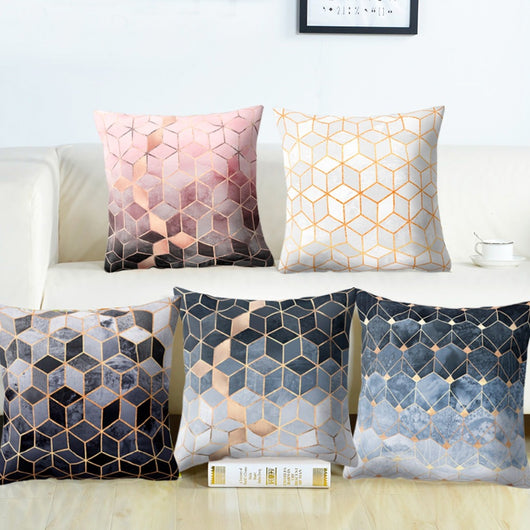 Funda de Almohada Decorativa para Hogar con Estampado Moderno