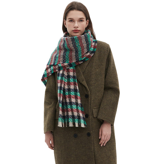 Bufanda Cuadros Invierno Estilo Europeo Americano - Image 2