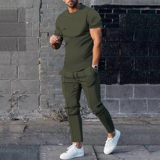 Conjunto Deportivo Casual: Camiseta y Pantalón de Algodón - Image 10