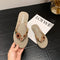 Sandalias de Playa Verano con Diamantes - Chanclas Elegantes de Alto Grado
