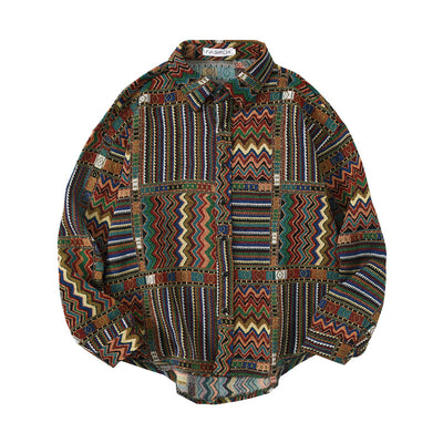 Camisa Suelta Retro Japonesa para Hombre - Casual y Versátil