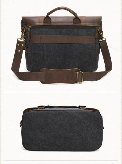 Bolsa Mensajero de Lona para Hombre - Estilo Casual - Image 8