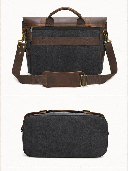 Bolsa Mensajero de Lona para Hombre - Estilo Casual - Image 8