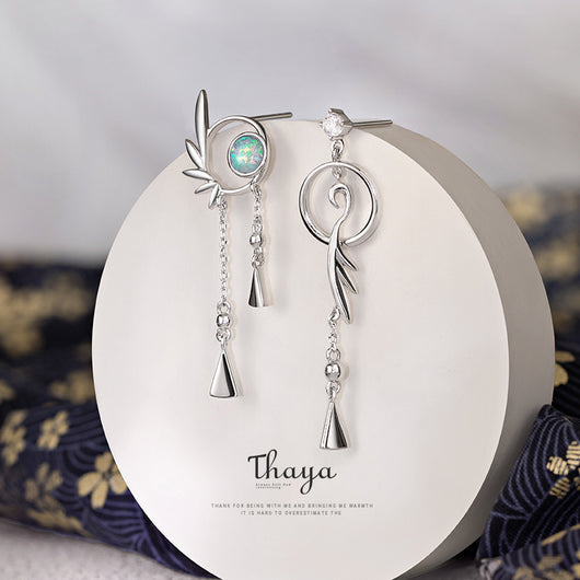 Aretes de Fuego Garza Azul para Mujer - Image 11