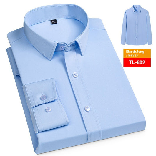 Camisa Casual Ejecutiva Manga Larga Stretch Sin Bolsillos - Image 7