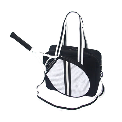 Bolsa Deportiva Tenis Crossbody a Rayas con Bandolera - Image 28
