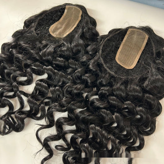 Peluca Postizo de Malla Grande Transparente - Cabello Artificial Costura Invisible