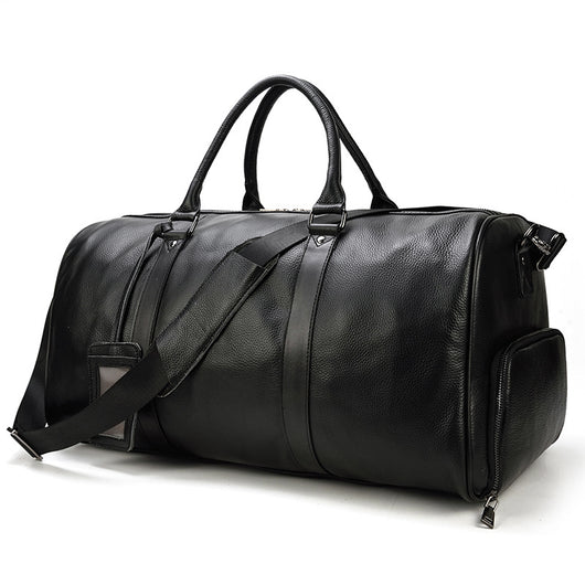 Bolsa Mensajera de Cuero Genuino Estilo Retro con Gran Capacidad para Hombre - Image 63
