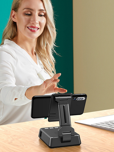 Soporte Inteligente para Transmisión en Vivo con Micrófono HD y Altavoz Bluetooth - Image 4