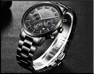 Reloj Deportivo Empresarial de Cuarzo Lunar Resistente al Agua para Hombre - Image 23