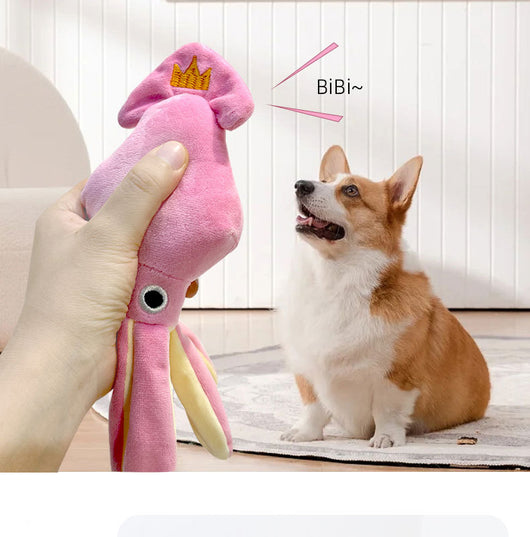 Juguete para Perro Pulpo Adorable con Sonido y Cuerda - Juguete Interactivo para Mascotas - Image 13