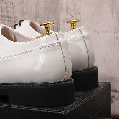 Zapatos de Cuero para Hombre con Suela Gruesa y Punta Redonda - Image 21
