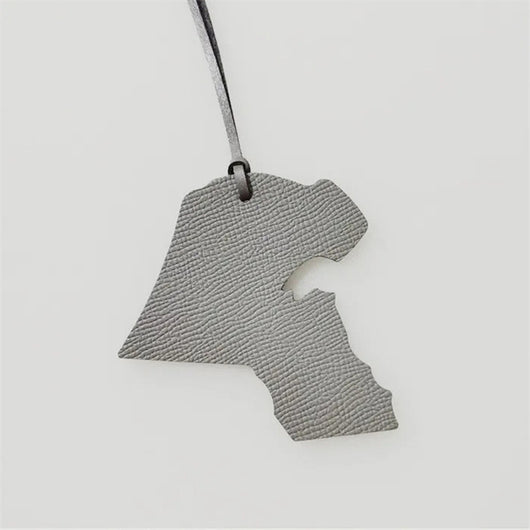 Colgante de Bolso en Forma de Mapa de Cuero - Image 13