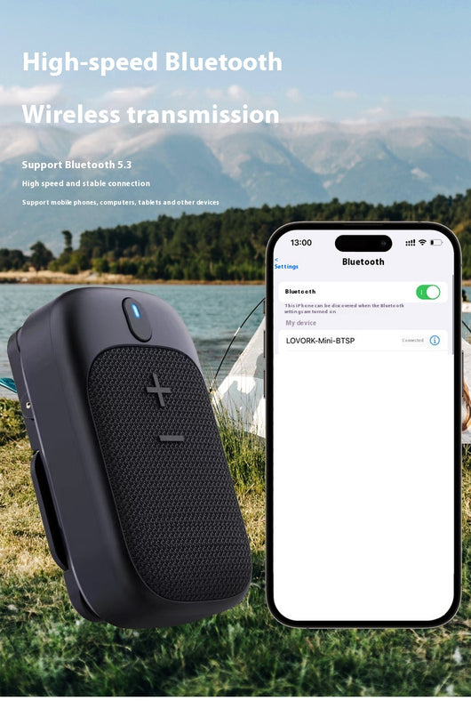 Parlante Bluetooth Portátil Lewoke para Senderismo y Camping - Image 7
