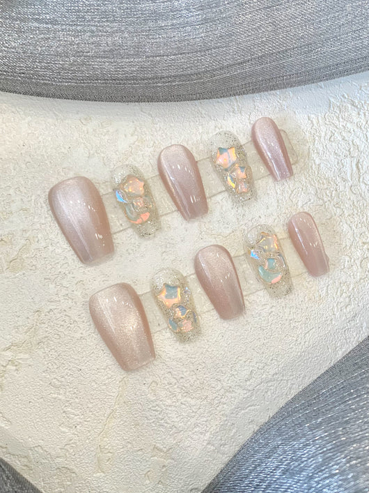 Uñas Postizas Cuadradas Removibles para Embarazadas y Estudiantes - Image 4