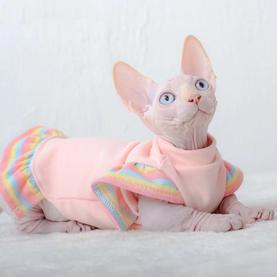 Ropa para Mascotas con Manga Volante de Terciopelo - Antideshedding - Image 3
