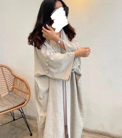 Cardigan Robe Turco de Algodón Suave - Image 13