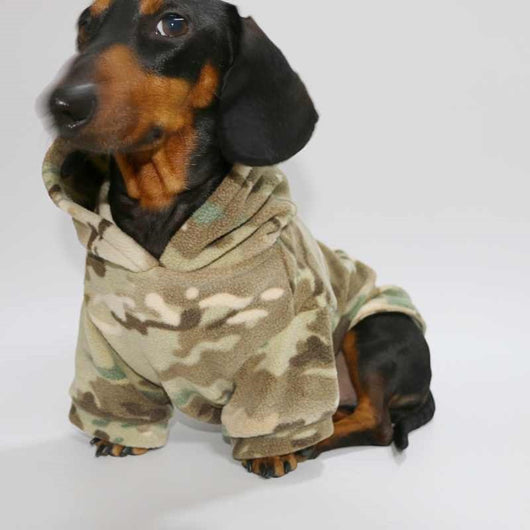 Sudadera con Capucha Acolchada de Terciopelo Reversible para Mascotas - Image 3