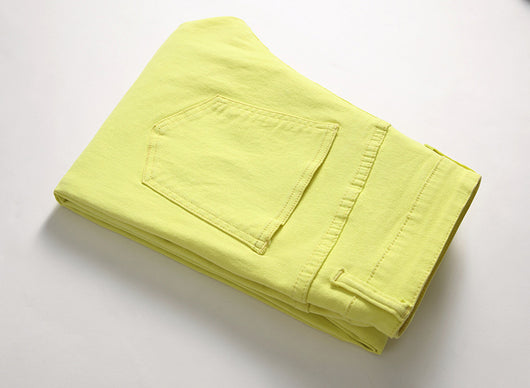 Pantalones Vaqueros Elásticos Casuales Estilo Europeo y Americano para Hombre - Image 8