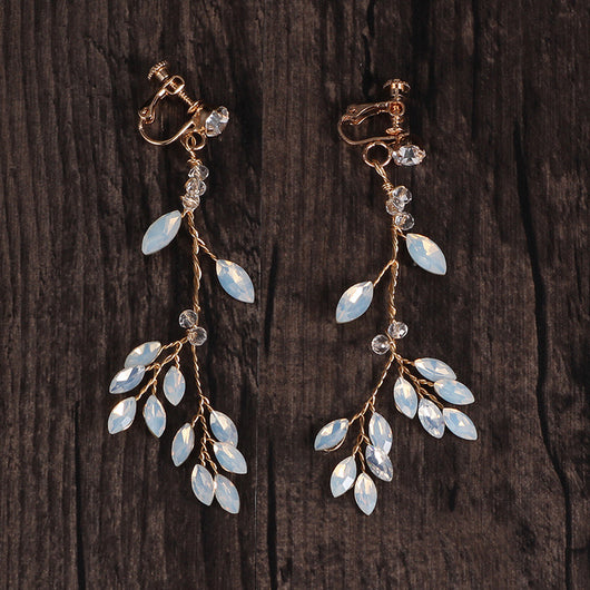 Aretes Colgantes de Cristal Estilo Coreano con Borla - Image 9