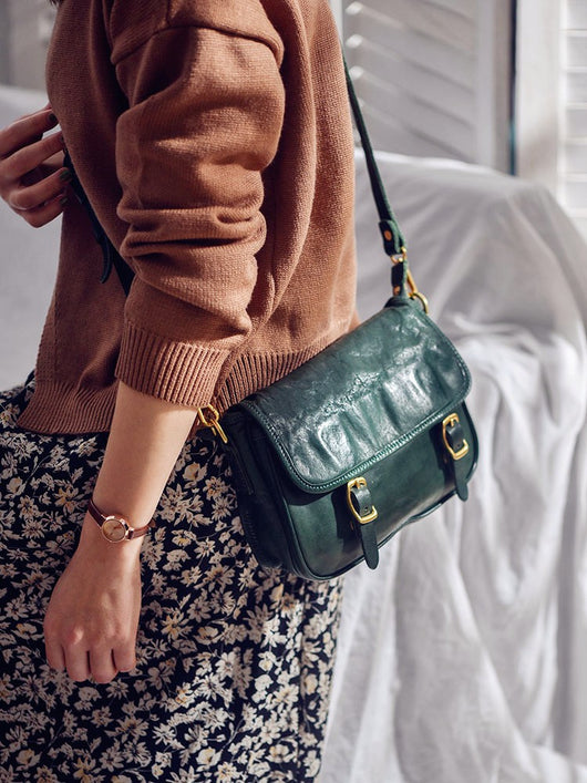 Bolso Mensajero de Cuero Premium con Correa Ancha Ajustable - Image 15