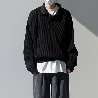 Polo Tejido Hombre Estilo Coreano Oversize - Image 9