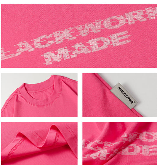 Playera Estampada de Letras Cuello Redondo Manga Corta - Image 16