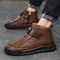 Botas Altas de Cuero para Hombre - Estilo Cargo Versátil